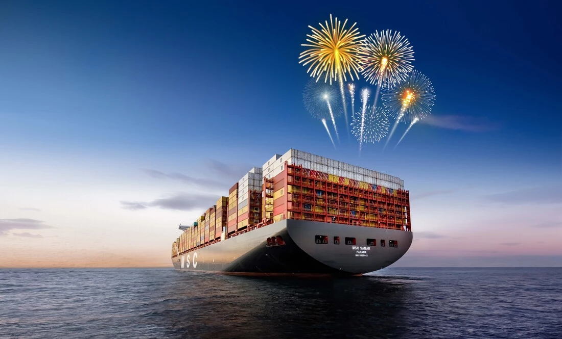 MSC Samar at sea with fireworks.jpg